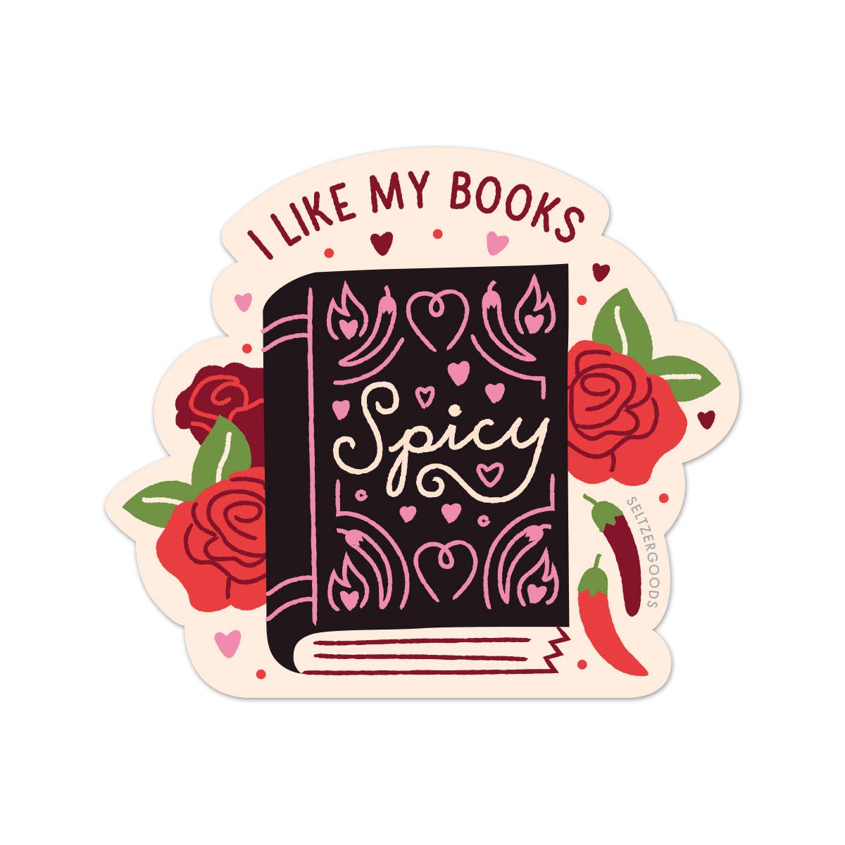 Spicy Books Sticker