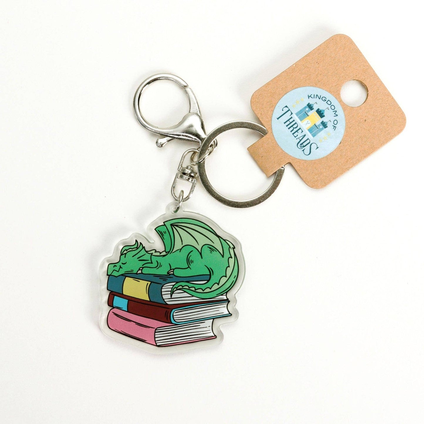 Cinnamon Bun Book Store Motel Keychain | Dream Harbor