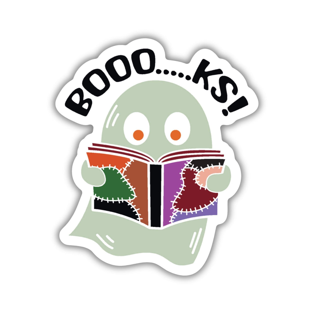 Boooooks Reading Ghost Sticker