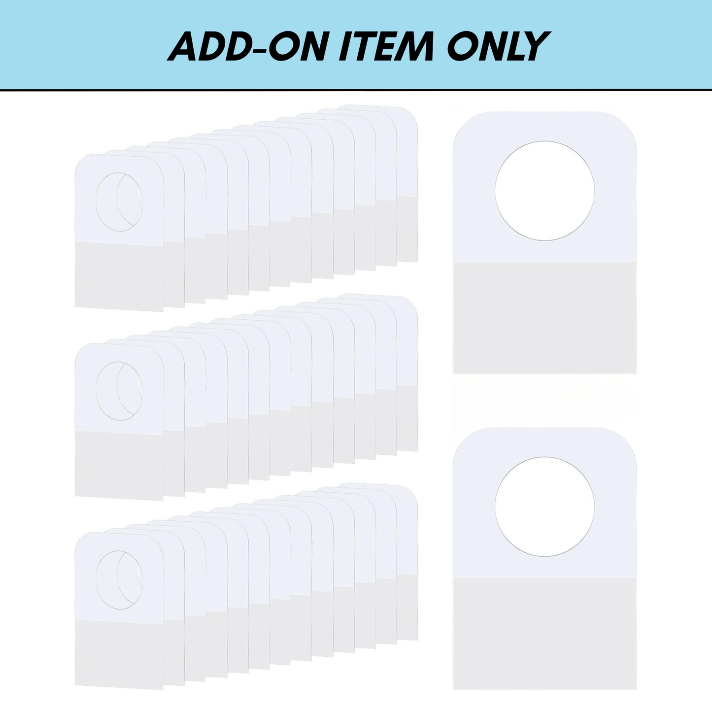 Adhesive Hang Tags - Add-on Item Only