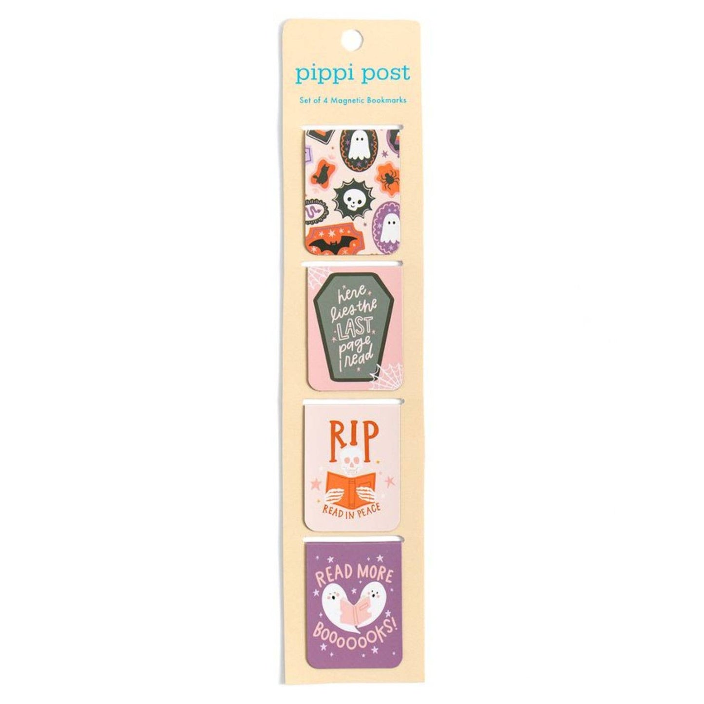 Spooky Cute Halloween Magnetic Bookmarks Set of 4