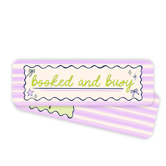 Booked and Busy Bookmark