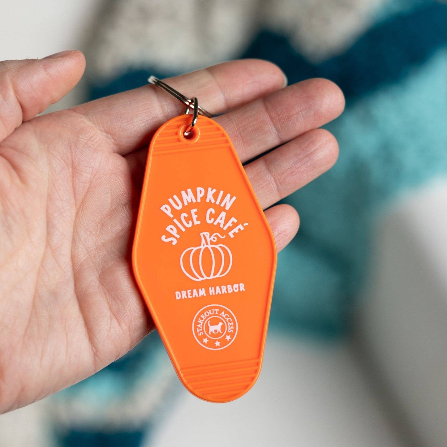 Pumpkin Spice Café Motel Keychain | Dream Harbor