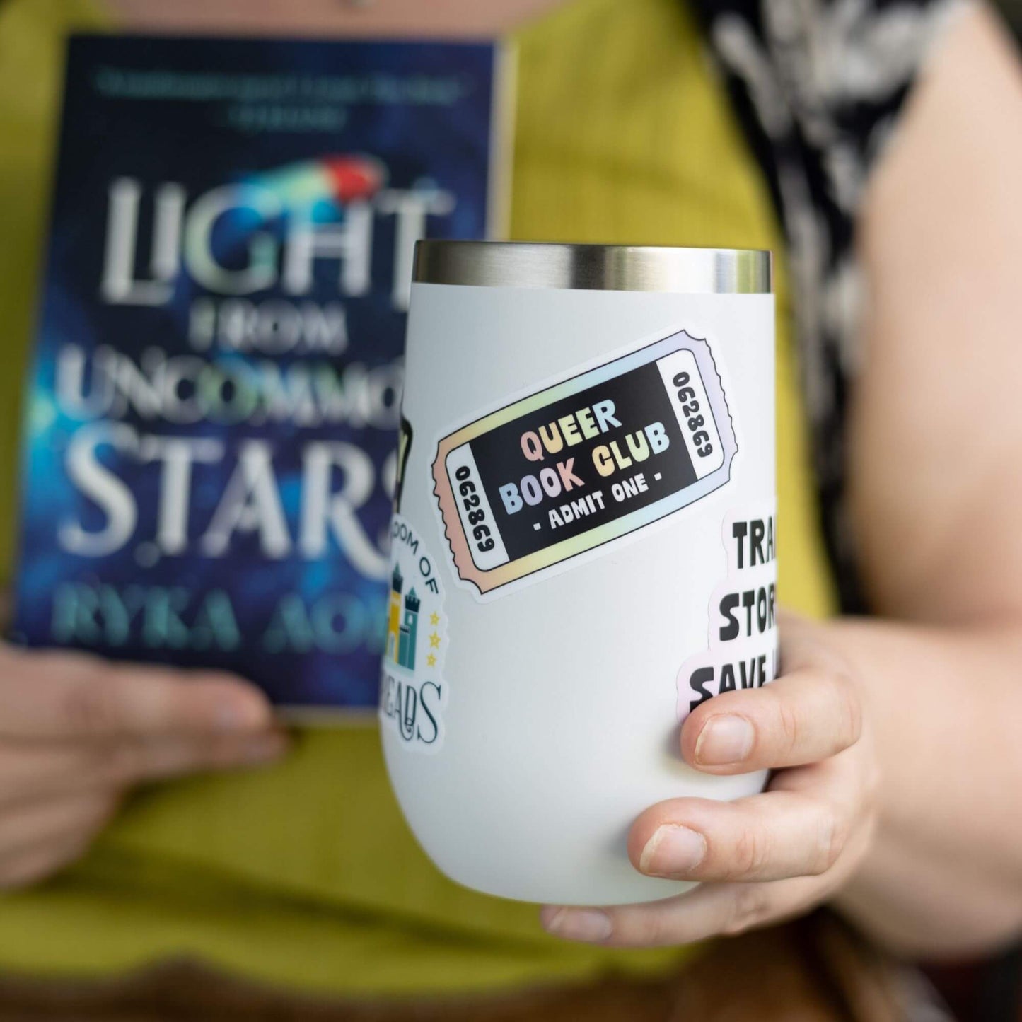 Queer Book Club Ticket Sticker