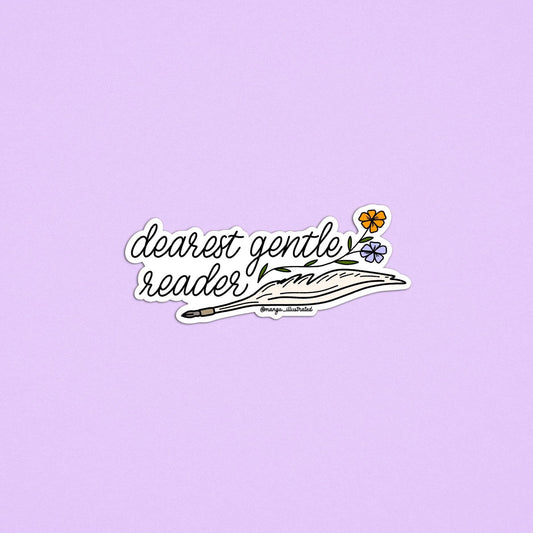 Dearest gentle reader sticker