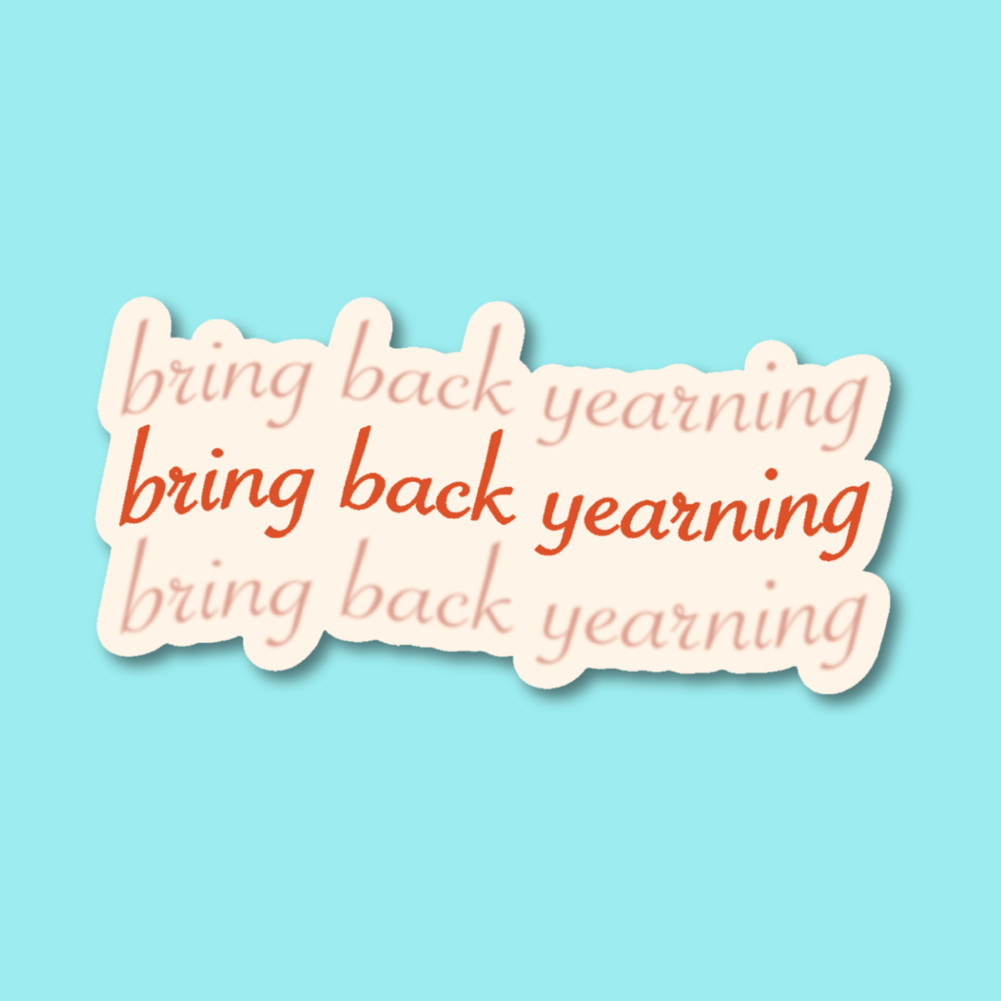 Bring Back Yearning Bookish Reader Romance Sticker