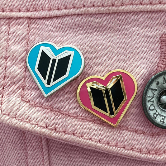 Book Lover enamel pin