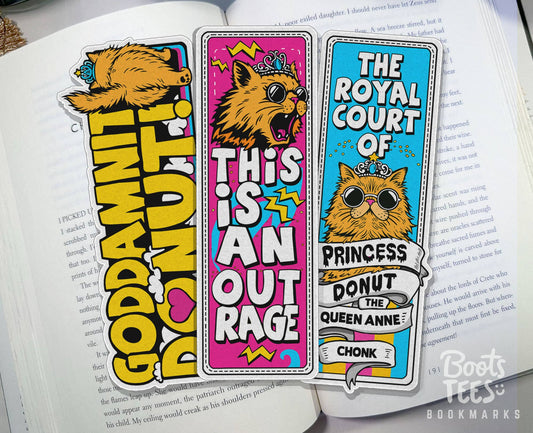Dungeon Crawler Carl Bookmarks, 6" Princess Donut, Reading : Goddamnit Donut Bookmark