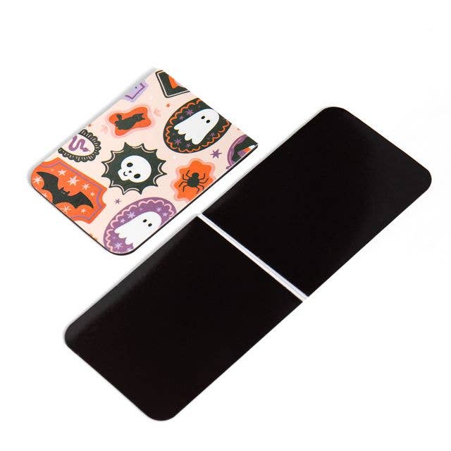 Spooky Cute Halloween Magnetic Bookmarks Set of 4