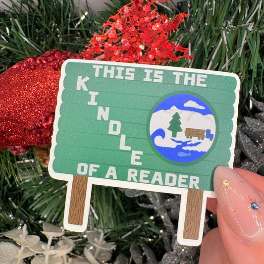 This is the Kindle of a Reader Twilight Inspired Sticker