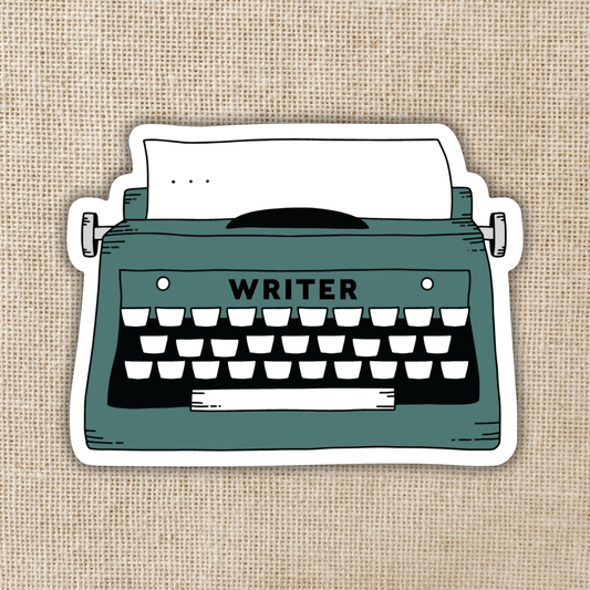 Vintage “Writer” Typewriter Sticker