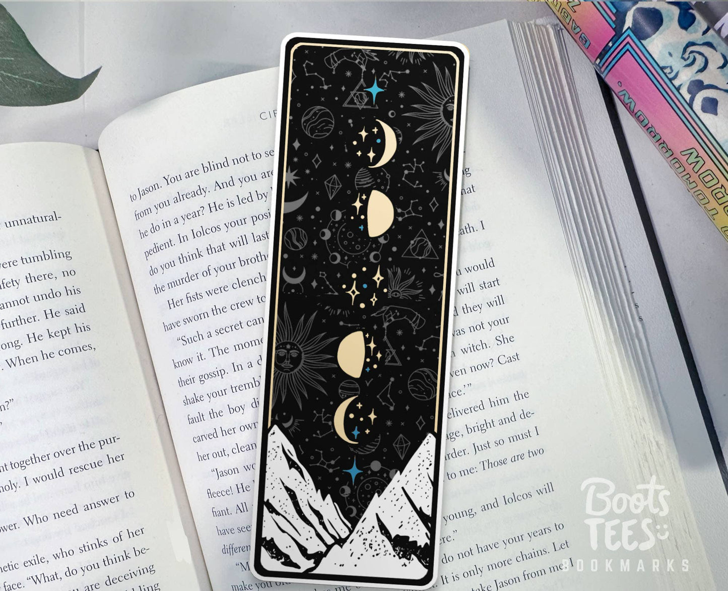 ACOTAR Bookmarks, 6" Court of Thorns and Roses Quote Reading: Moon Phases Bookmark