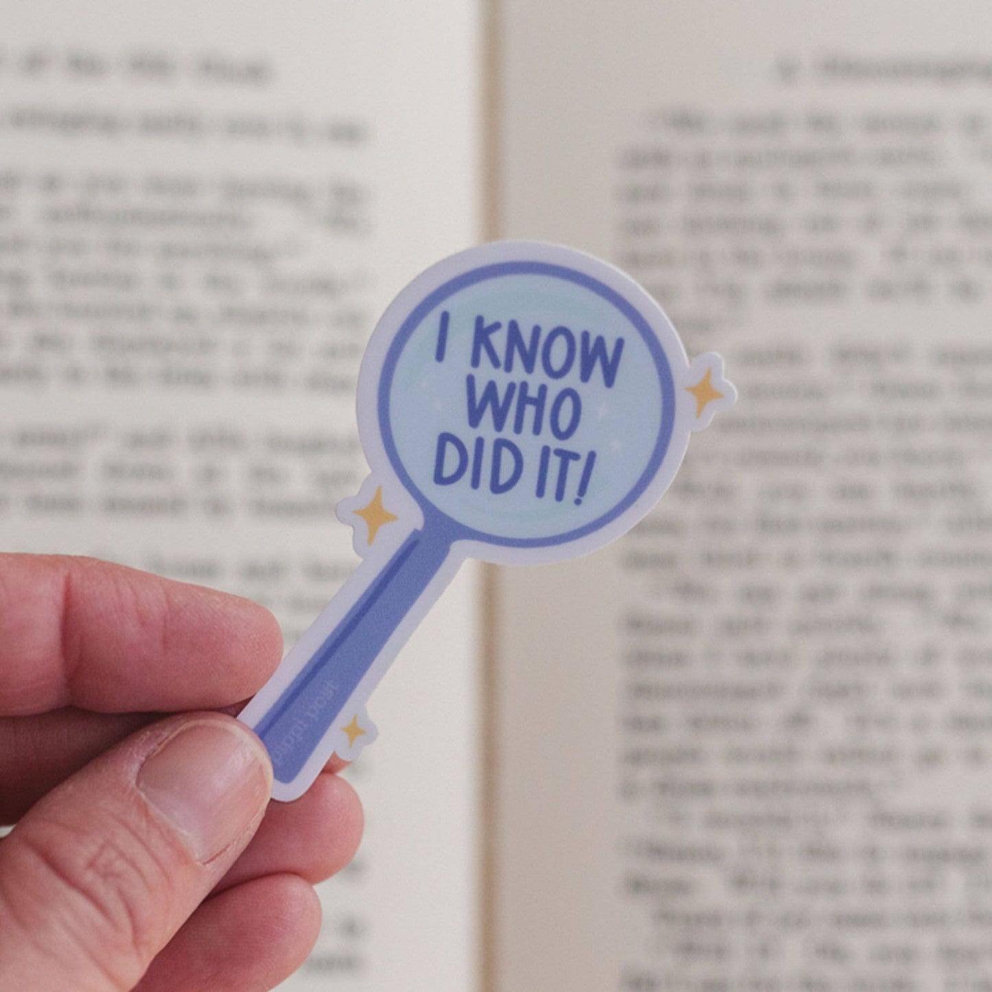 I Know Who Did It Mystery Reader Decal Sticker