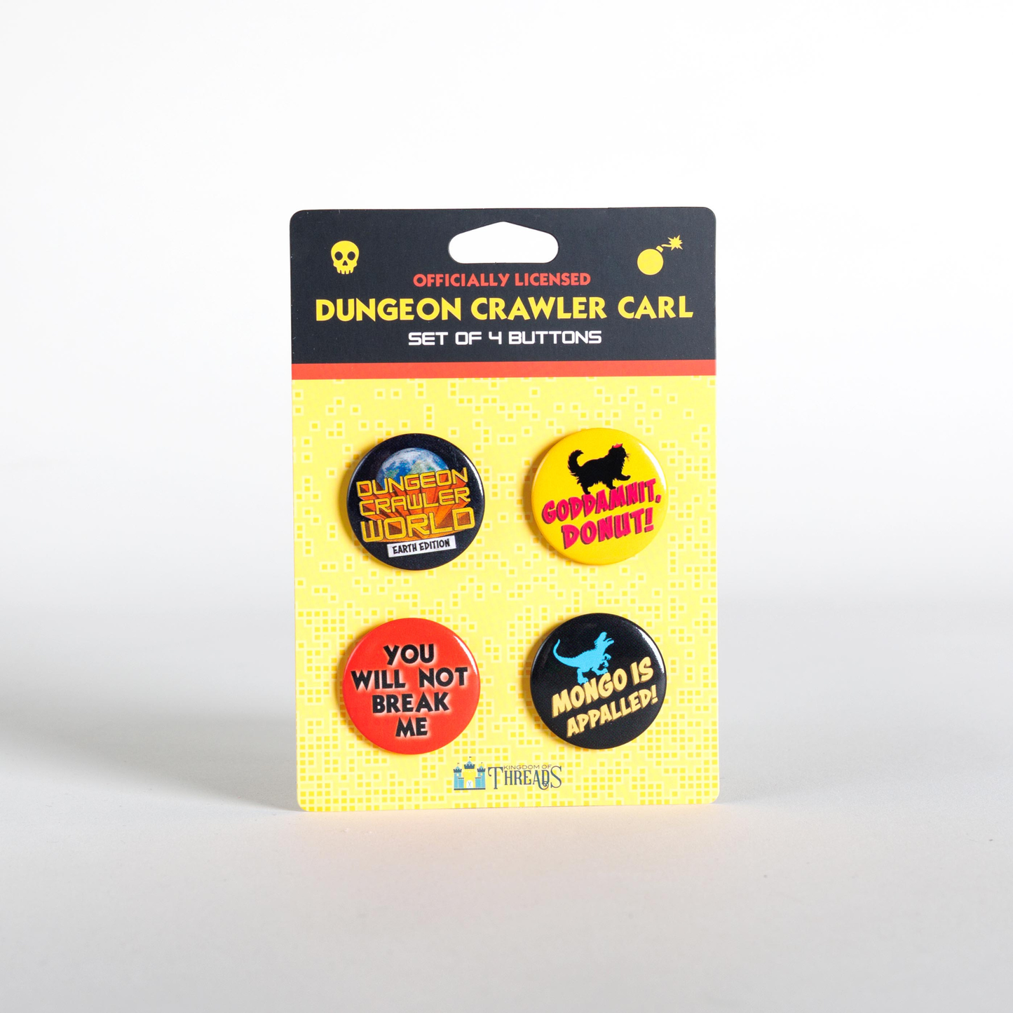 Dungeon Crawler Carl Button Pin Set | Dungeon Crawler Carl