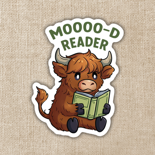Mooo-d Reader Sticker