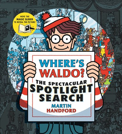 Where's Waldo? The Spectacular Spotlight Search: A Hidden Object Search-and-Find Puzzle Book with a Magic Flashlight to Reveal the Picture - a Perfect Gift & Travel Companion for All Ages)