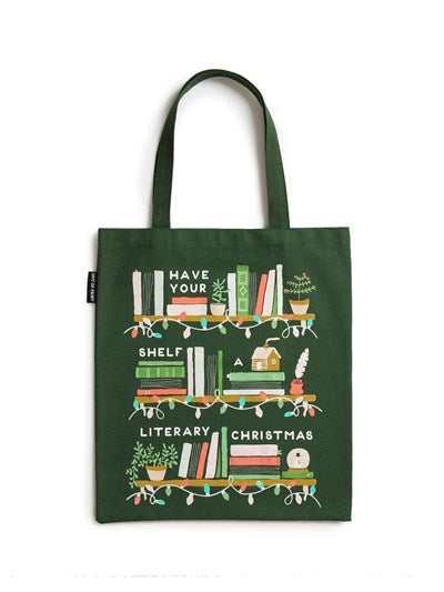 Have Your Shelf a Literary Christmas Tote Bag - Out of Print