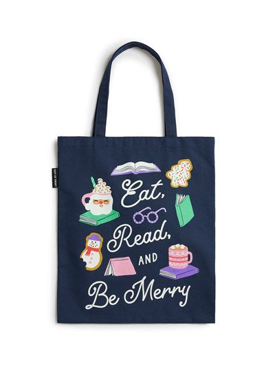 Eat, Read, & Be Merry Tote Bag - Out of Print