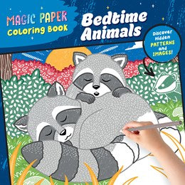 Magic Paper Coloring Book: Bedtime Animals:Discover Hidden Patterns and Images!