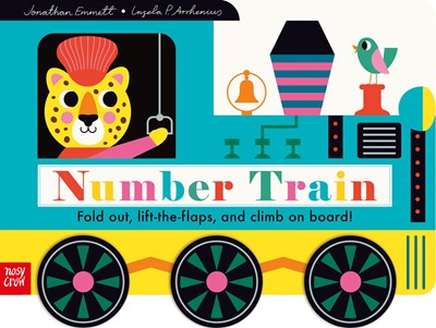 Number Train: Fold Out, Lift-the-Flaps, and Climb on Board!