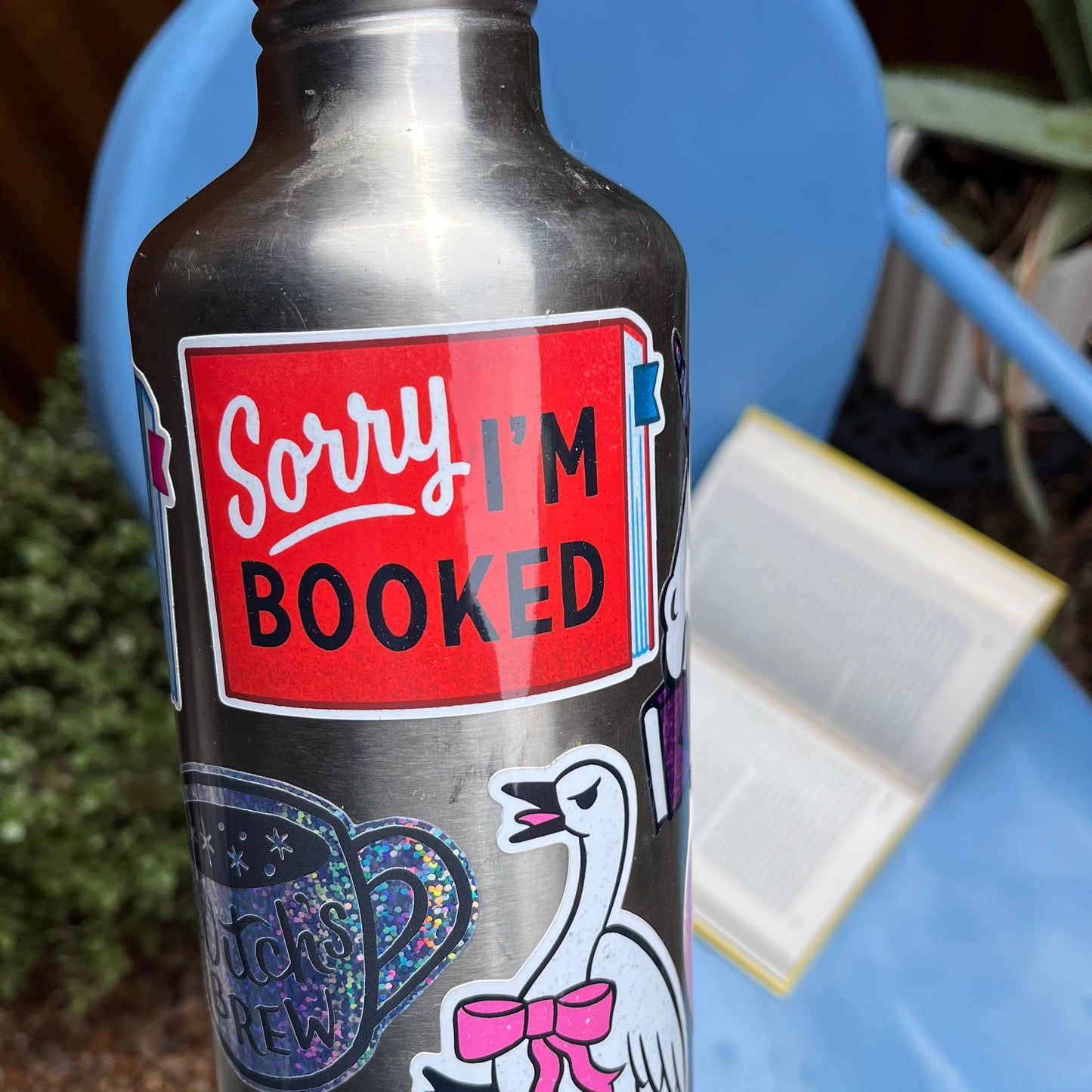 Sorry I'm Booked vinyl sticker