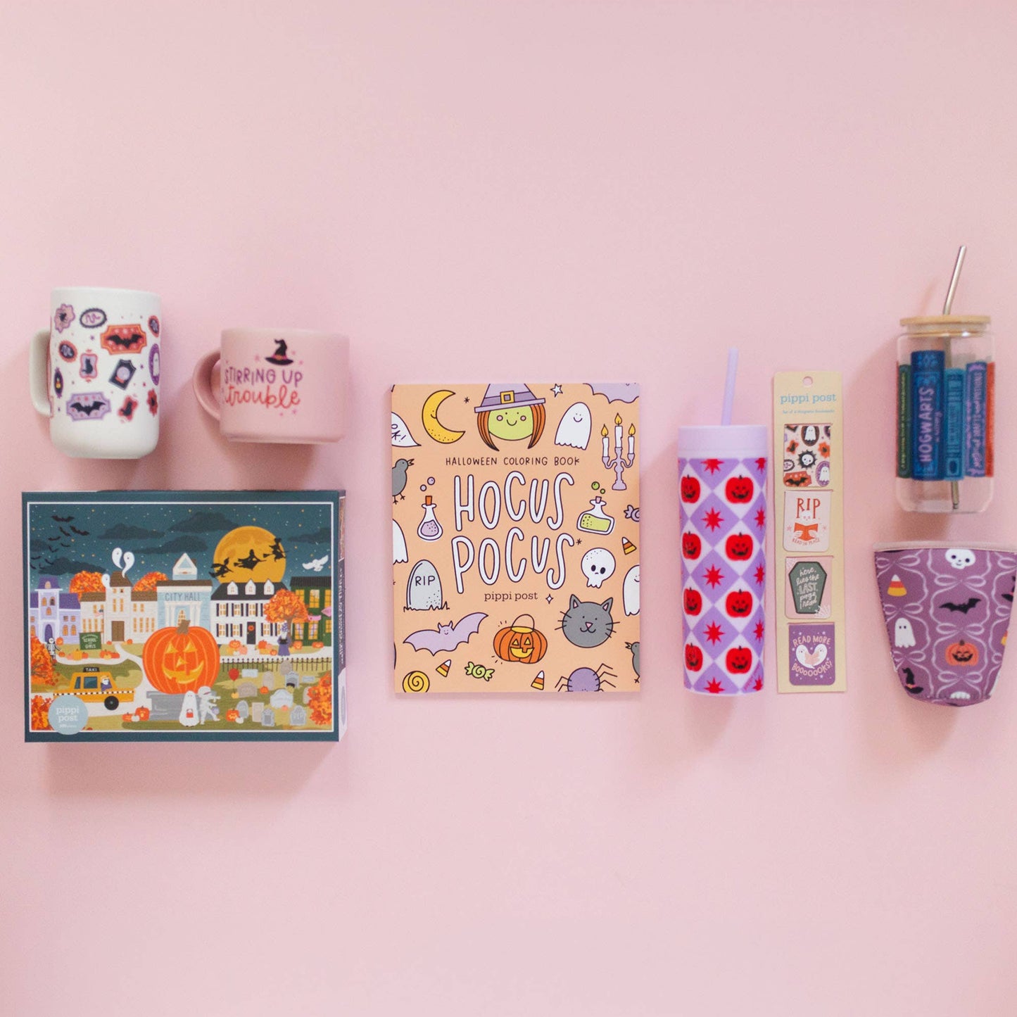 Spooky Cute Halloween Magnetic Bookmarks Set of 4