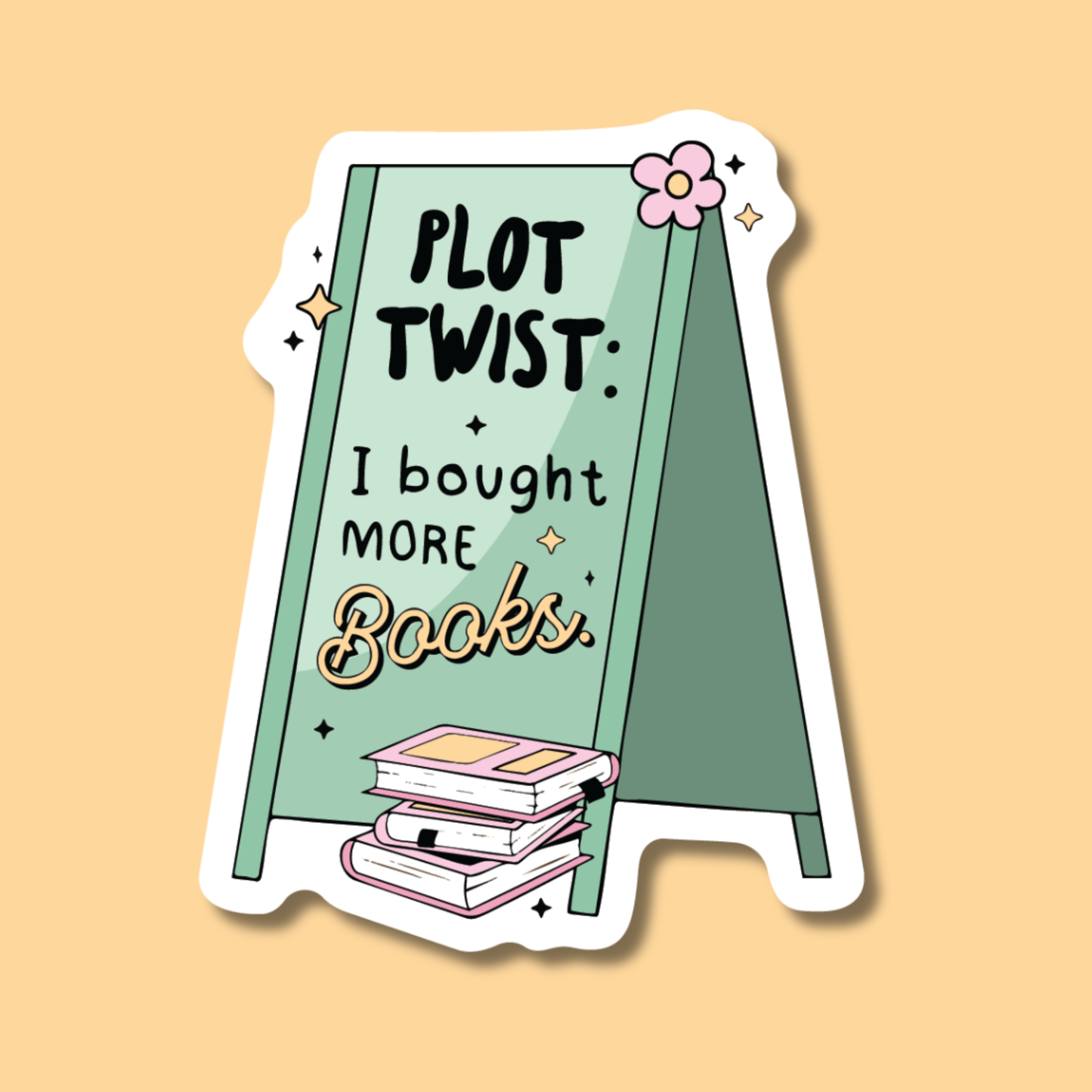 Plot Twist: I Bought More Books Reader Sticker