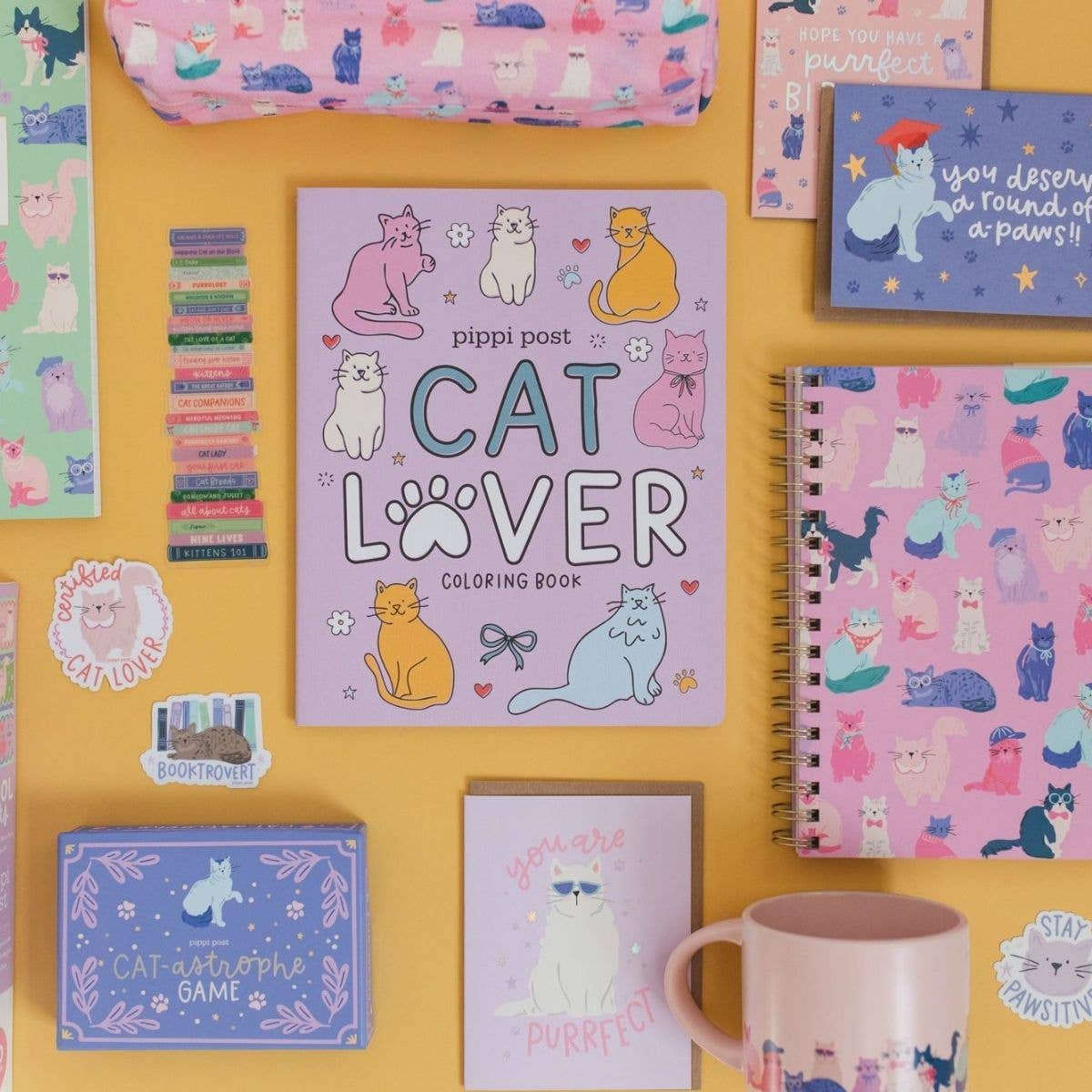 Booktrovert Books & Cat Decal Sticker