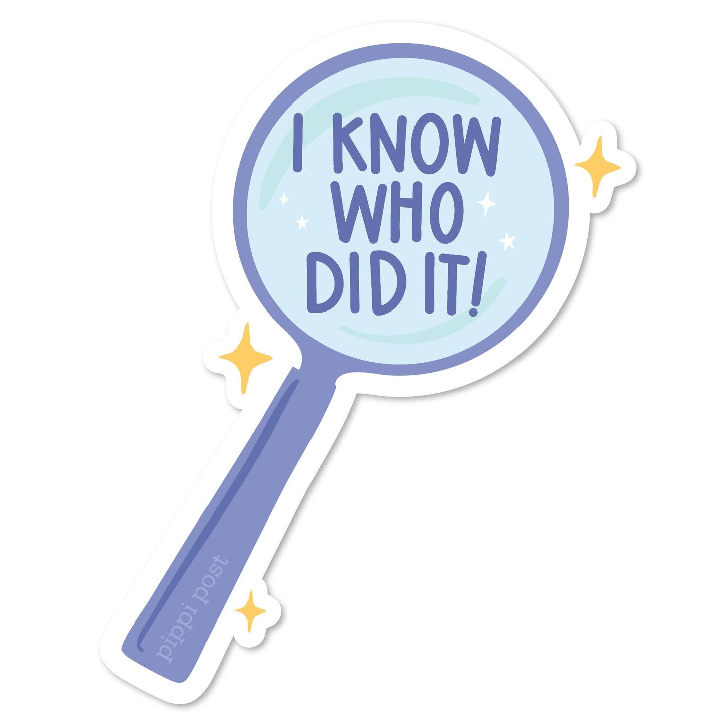 I Know Who Did It Mystery Reader Decal Sticker