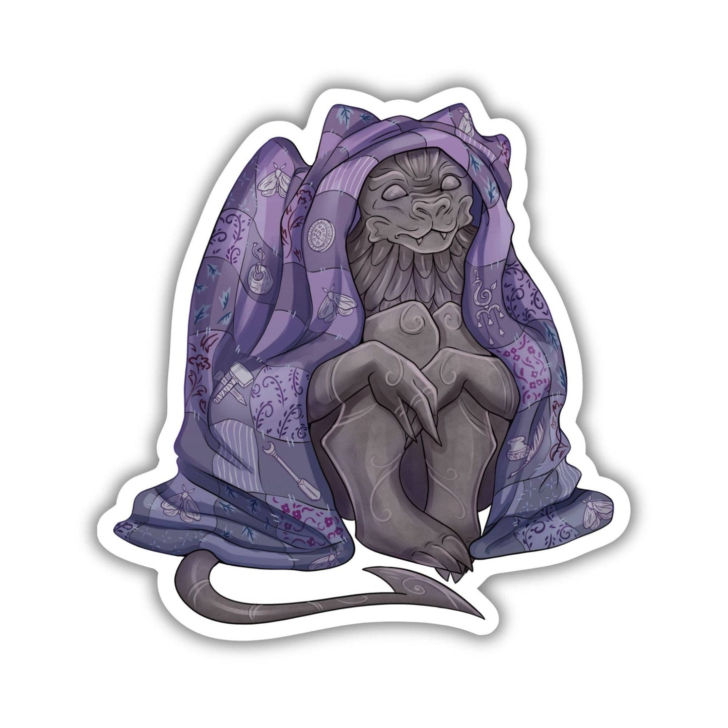 Bartholomew & His Blanket Sticker | Knight and the Moth