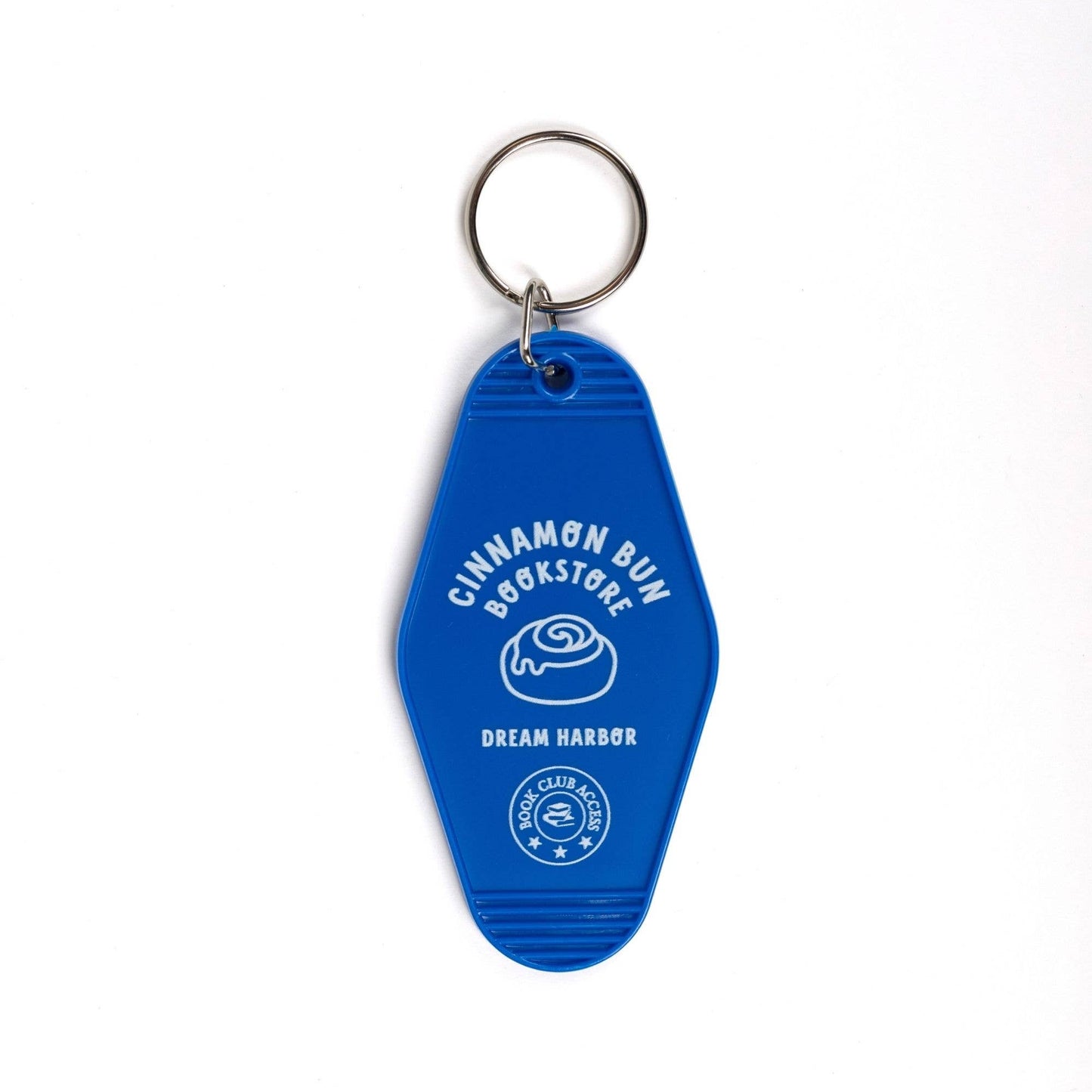 Cinnamon Bun Book Store Motel Keychain | Dream Harbor