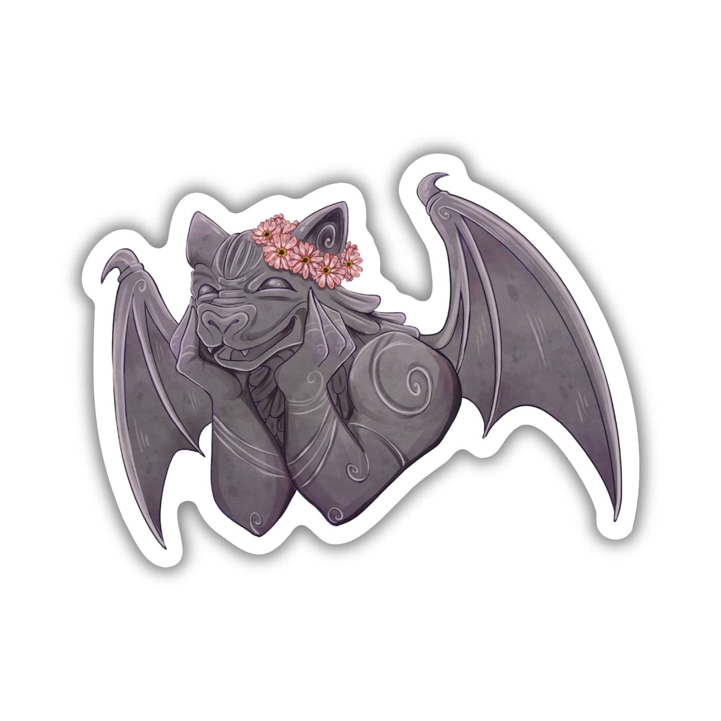 Bartholomew & His Flower Crown Sticker | Knight and the Moth
