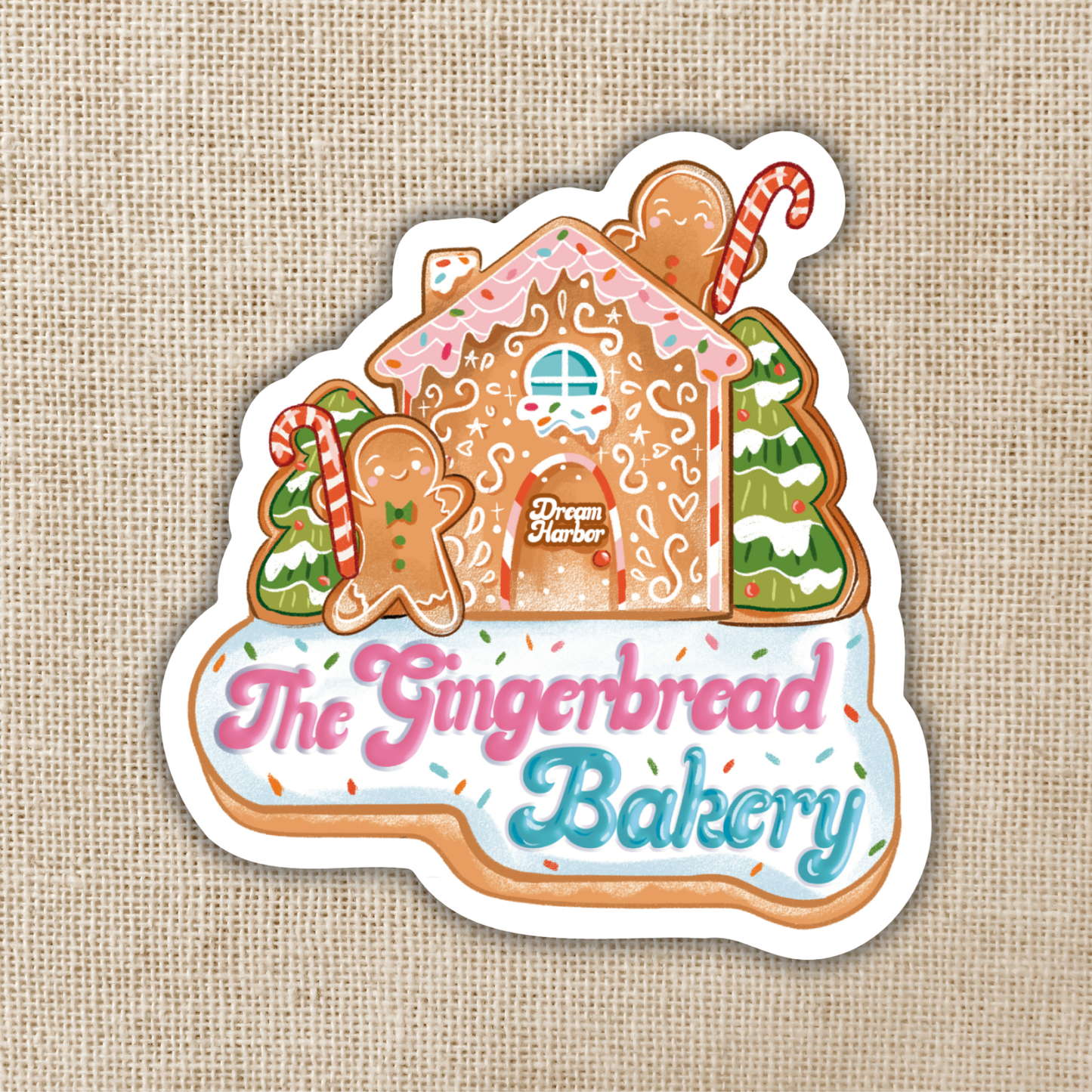Gingerbread Bakery Sticker | Dream Harbor