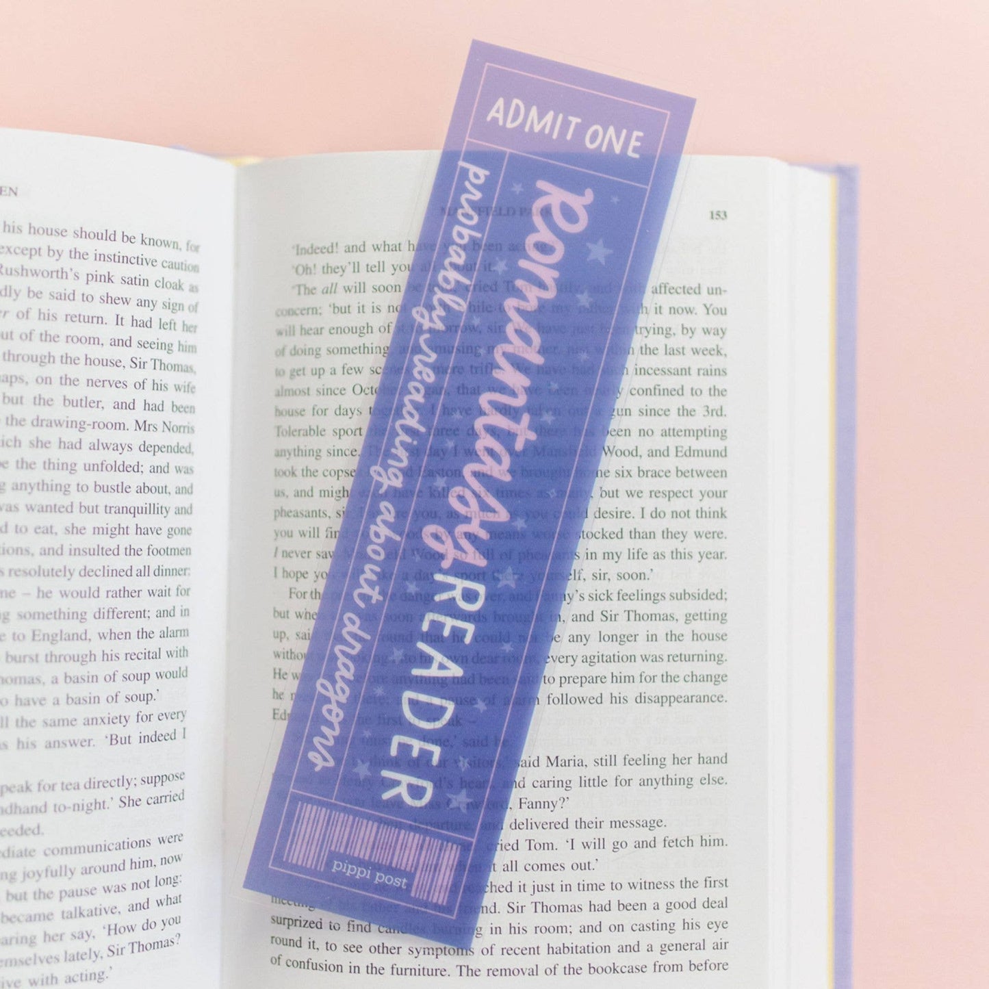 Romantasy Reader Transparent Bookmark